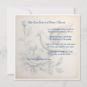 世界平和カード与え：愛と平和のチャンス カード (裏面)