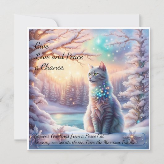 世界平和カード与え：愛と平和のチャンス カード (正面)