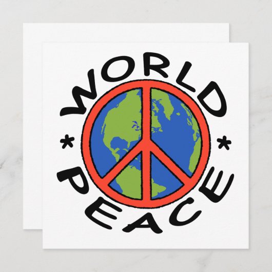 世界平和カード (正面/裏面)