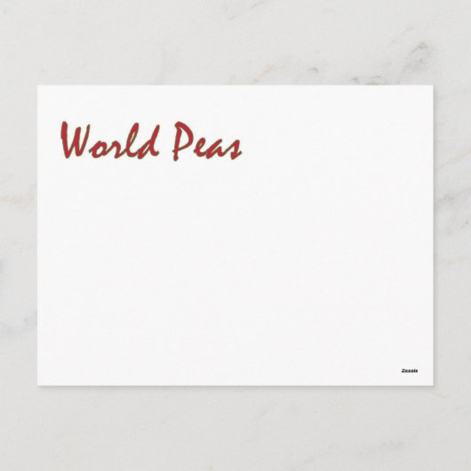 世界平和クリスマスポストカード シーズンポストカード (裏面)