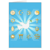 世界平和グリーティングカード (正面)