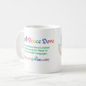 世界平和ドーヴマグ コーヒーマグカップ (正面左)