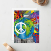 世界平和ノートカード ノートカード (正面/裏面インサイチュ)