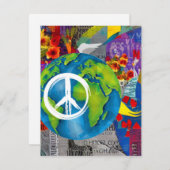 世界平和ノートカード ノートカード (正面/裏面)