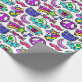 世界平和パターン ラッピングペーパー (角)