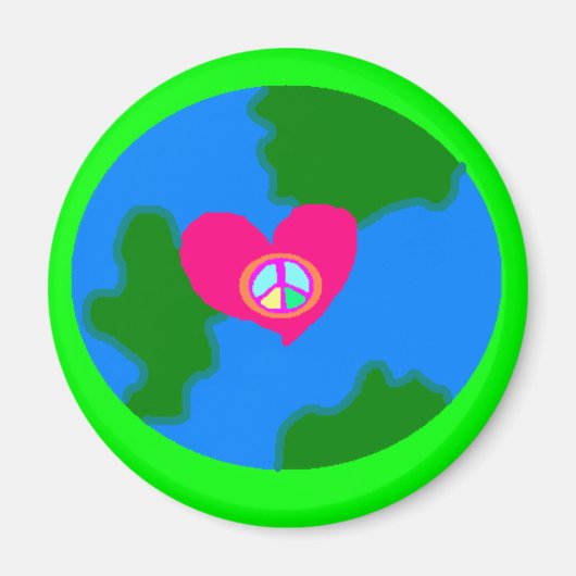 世界平和ピスタチオ磁石 マグネット (正面)