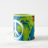 世界平和マグ ツートーンマグカップ (中央)