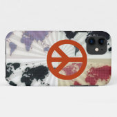 世界平和マップ Case-Mate iPhoneケース (裏面(横))