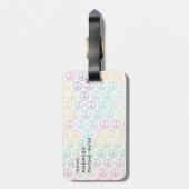 世界平和モノグラム ラゲッジタグ (裏面縦)