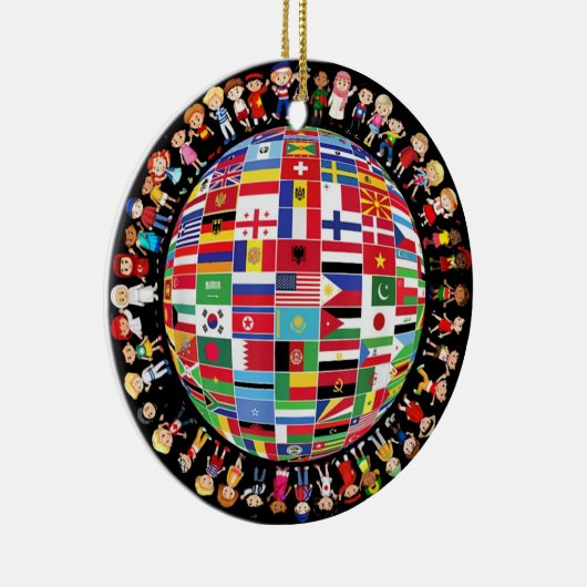 世界平和国際的日 セラミックオーナメント (右)