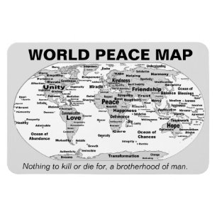 世界平和地図 マグネット