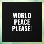 世界平和白黒赤戦争なし ウィンドウサイン (シート3)