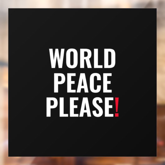 世界平和白黒赤戦争なし ウィンドウサイン (シート2)