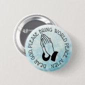 世界平和祈りの言葉ボタン 缶バッジ (正面&裏面)