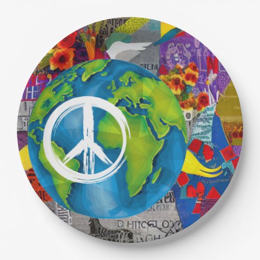 世界平和紙プレート ペーパープレート (正面)