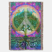 世界平和虹生命の樹 スローブランケット (正面縦)