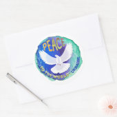 世界平和 – ウクライナ ラウンドシール (封筒)