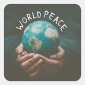 世界平和 スクエアシール (正面)