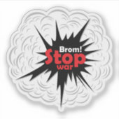 世界平和!ストップ戦 シール (正面)