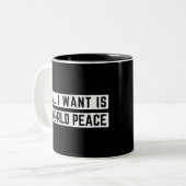 世界平和 ツートーンマグカップ (正面左)