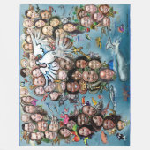 世界平和 フリースブランケット (正面)