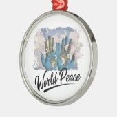 世界平和 メタルオーナメント (左)