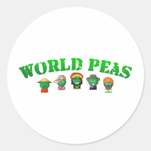 世界平和 ラウンドシール (正面)