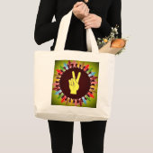 世界平和 ラージトートバッグ (正面(商品))