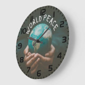 世界平和 ラージ壁時計 (傾斜)