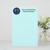 世界平和 便箋 (スタンド正面)