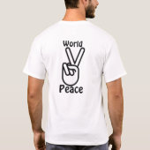 世界平和 Tシャツ (裏面)