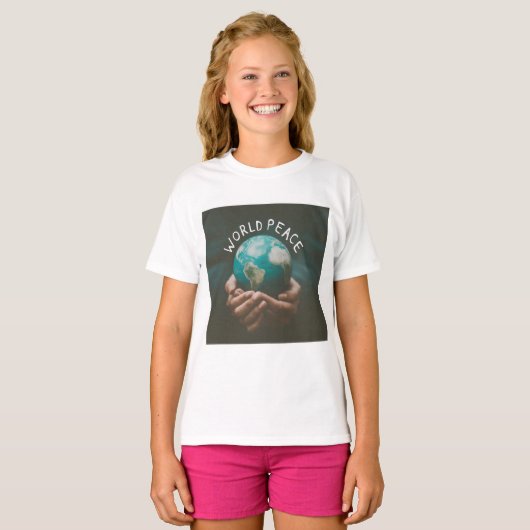世界平和 Tシャツ (正面フル)