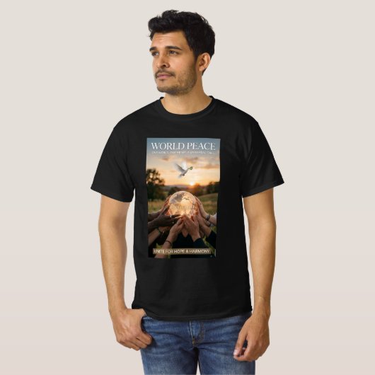 世界平和 Tシャツ (正面フル)