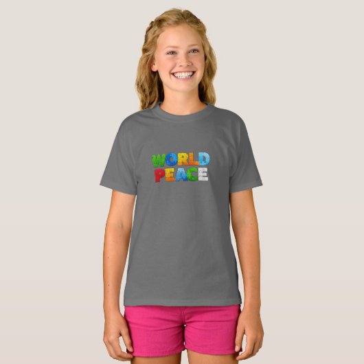 世界平和 Tシャツ (正面フル)