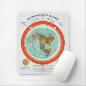 世界平地の地球の新しい標準地図 マウスパッド (マウス)