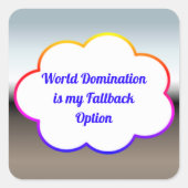 世界征服シール スクエアシール (正面)