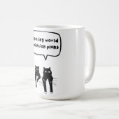 世界征服プランについて コーヒーマグカップ (正面右)