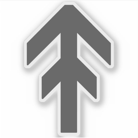 世界征服ルーン（灰色） シール (正面)