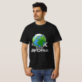 世界征服進行中 🌍 Tシャツ (正面フル)
