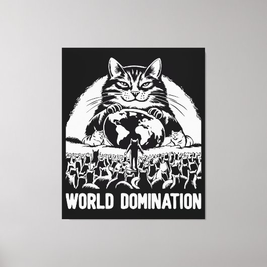 世界征服1 キャンバスプリント (正面)