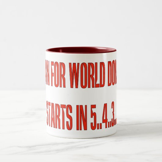 世界征服 ツートーンマグカップ (中央)