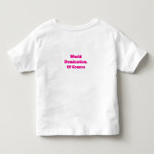世界征服Tシャツ トドラーTシャツ (裏面)