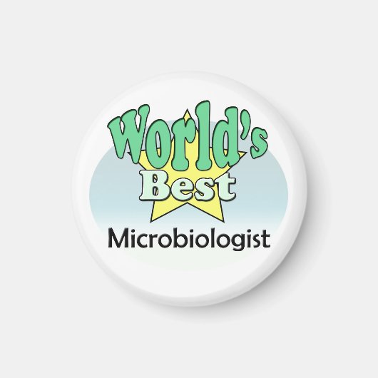 世界微生物学最高の者 マグネット (正面)