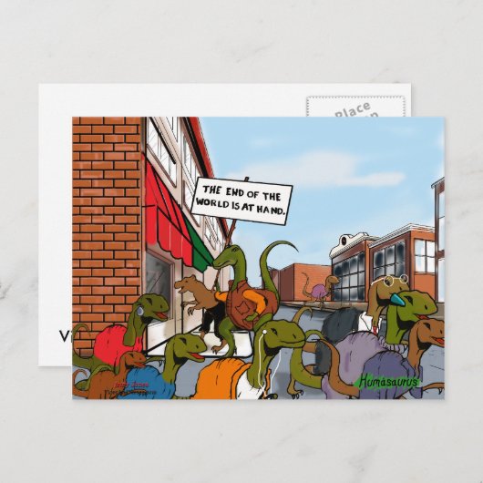 世界恐竜の終焉 ポストカード (正面/裏面)