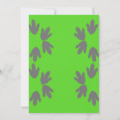 世界恐竜公園誕生日招待状恐竜 招待状 (裏面)