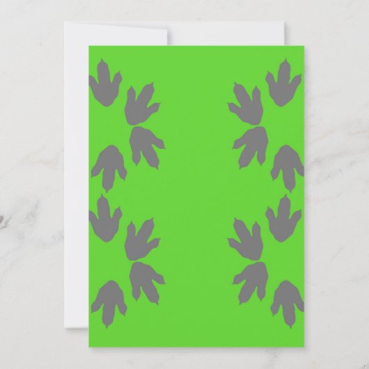 世界恐竜公園誕生日招待状恐竜 招待状 (裏面)