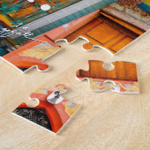 世界愛をあなたの隣のユニークなドア変えて下さい ジグソーパズル (側面)