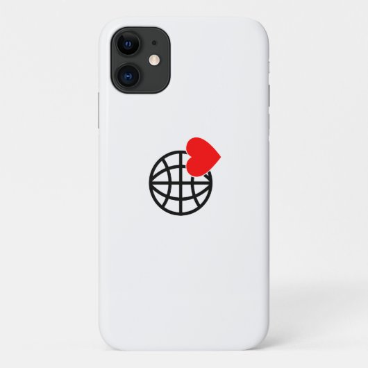 世界愛地球アイコン | ハートアースサマーデザイン Case-Mate iPhoneケース (裏面)