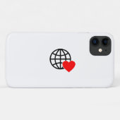 世界愛地球アイコン | ハートアースサマーデザイン Case-Mate iPhoneケース (裏面(横))