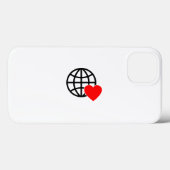 世界愛地球アイコン | ハートアースサマーデザイン Case-Mate iPhoneケース (裏面 (横))